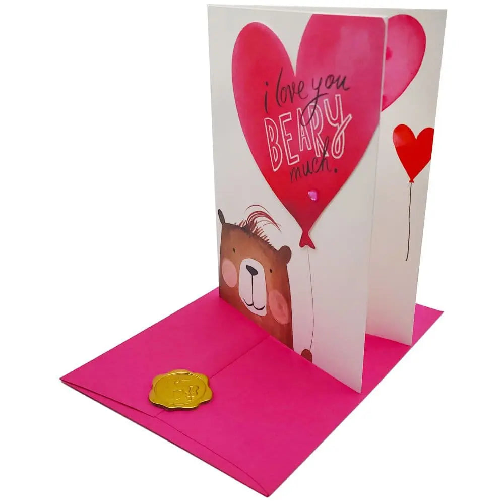 I Love You Beary Much Valentine's Day Card