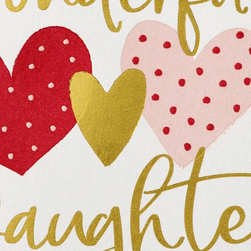 To A Wonderful Daughter Valentine's Day Card