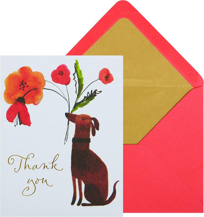 Thank You Dog Bringer Boxed Notes