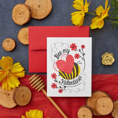 Bee My Valentine Valentine's Day Card