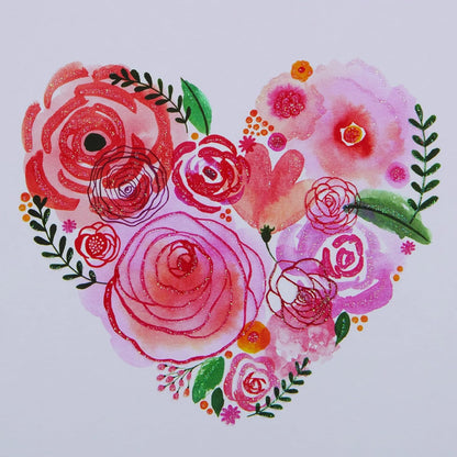 Floral Heart Boxed Note Cards