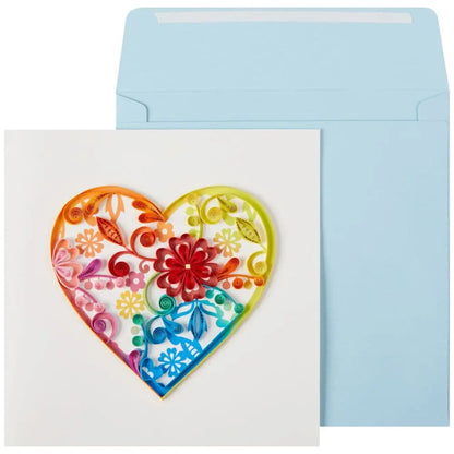 Quilled Heart Blank Card