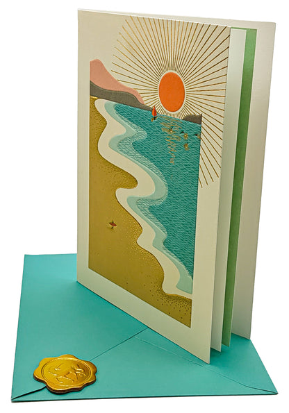 Beach Scene Birthday Card