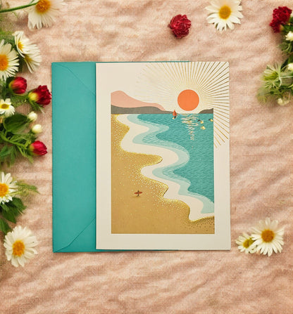 Beach Scene Birthday Card