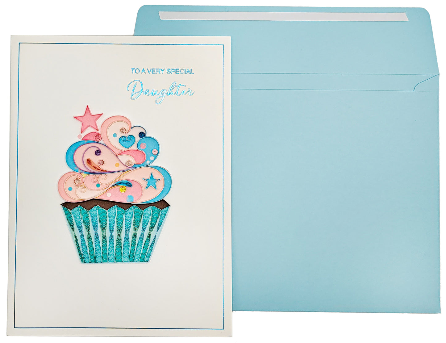 Quilled Cupcake Daughter Birthday Card