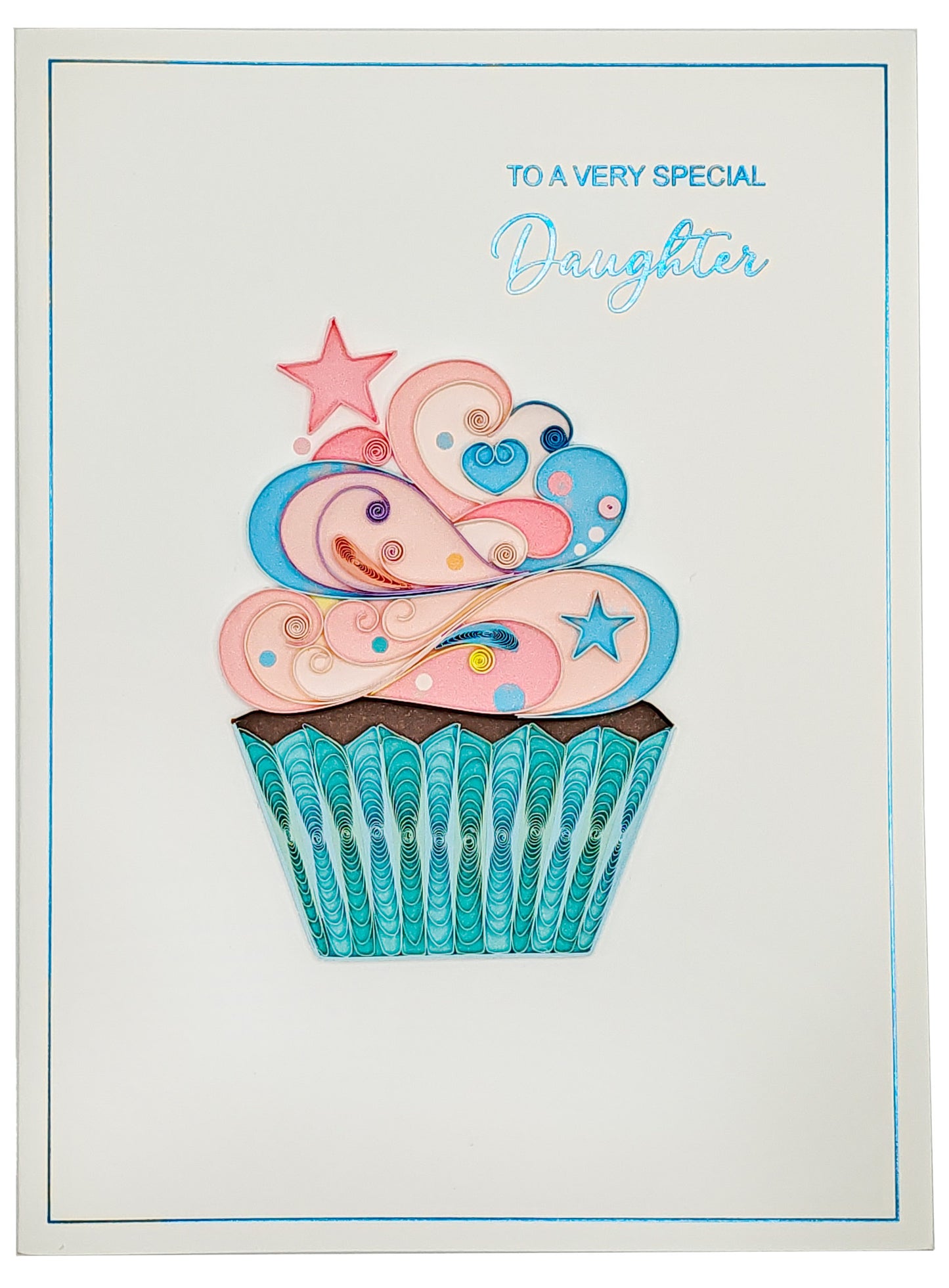 Quilled Cupcake Daughter Birthday Card