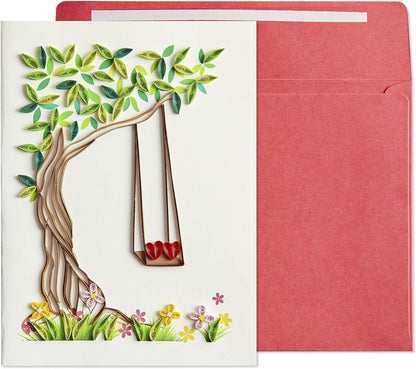 Quilled Swing Anniversary Card