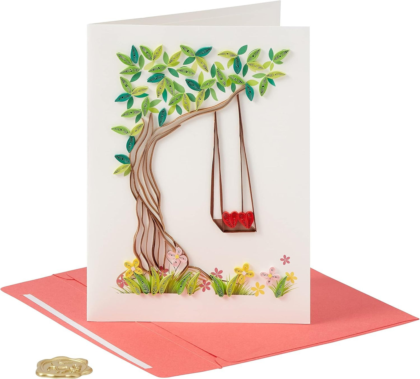 Quilled Swing Anniversary Card