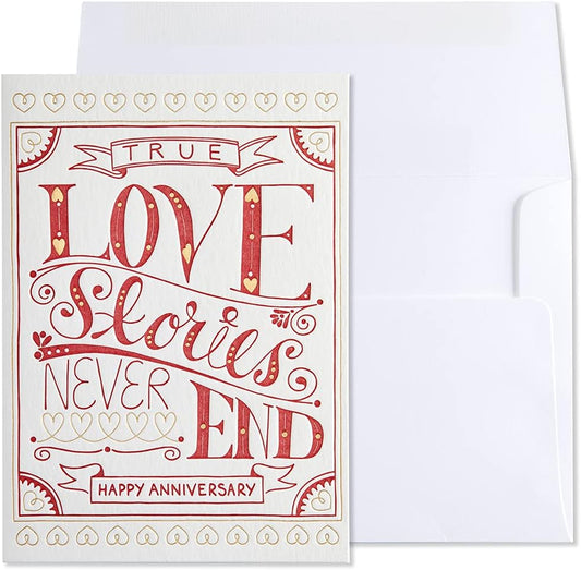 True Love Stories Anniversary Card