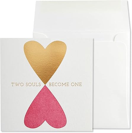 Two Souls Become One Anniversary Card