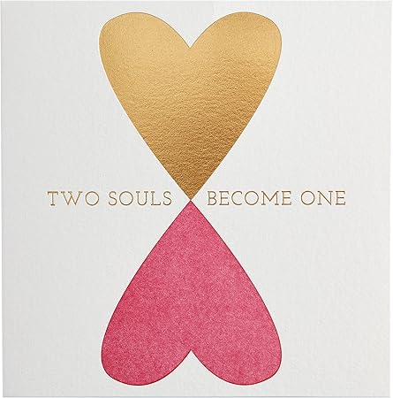 Two Souls Become One Anniversary Card