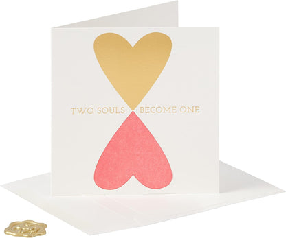 Two Souls Become One Anniversary Card