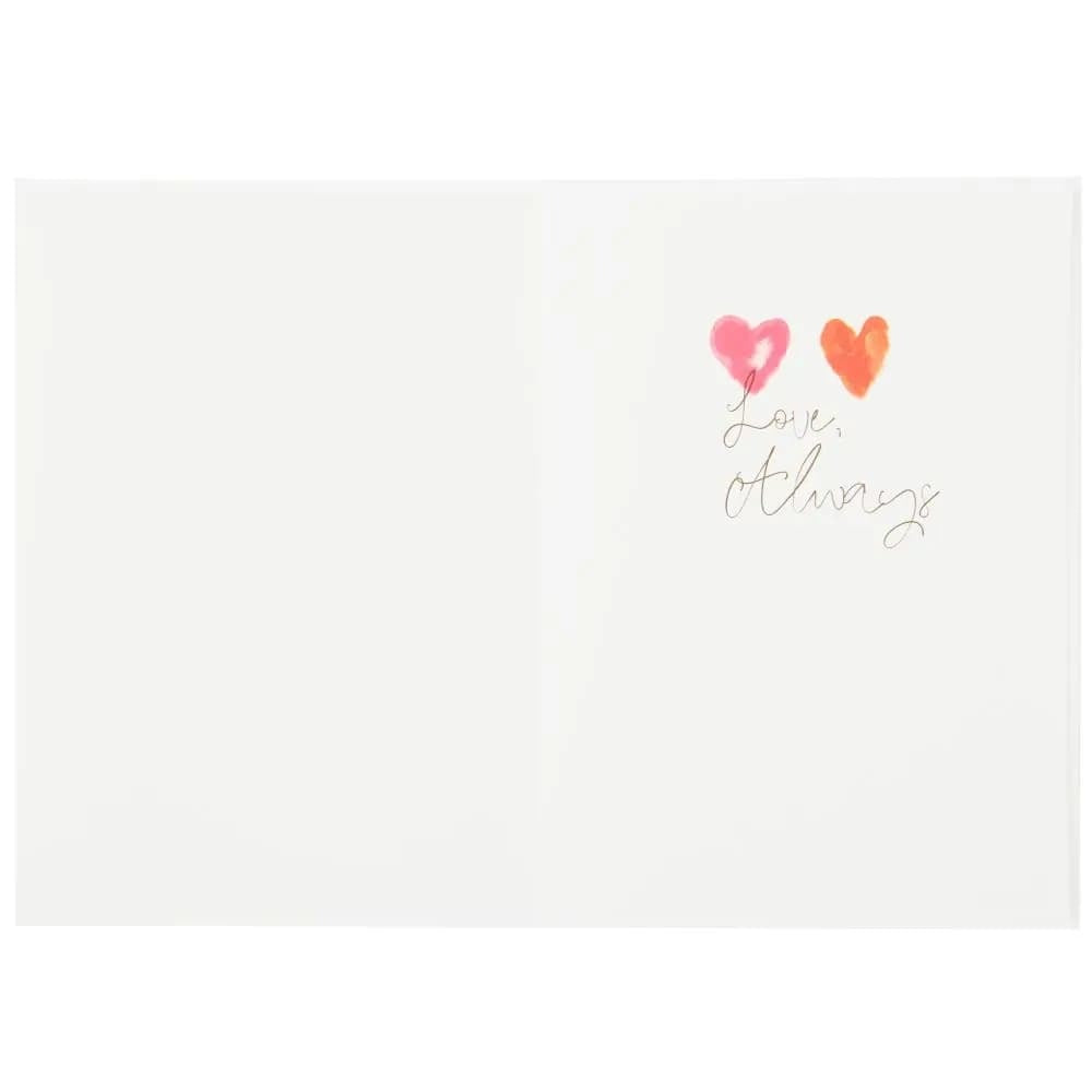 Vellum and Hearts Anniversary Card