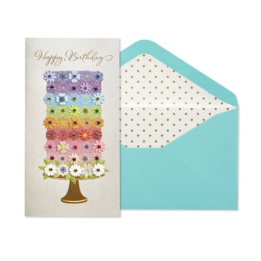 Tiered Flower Cake Card