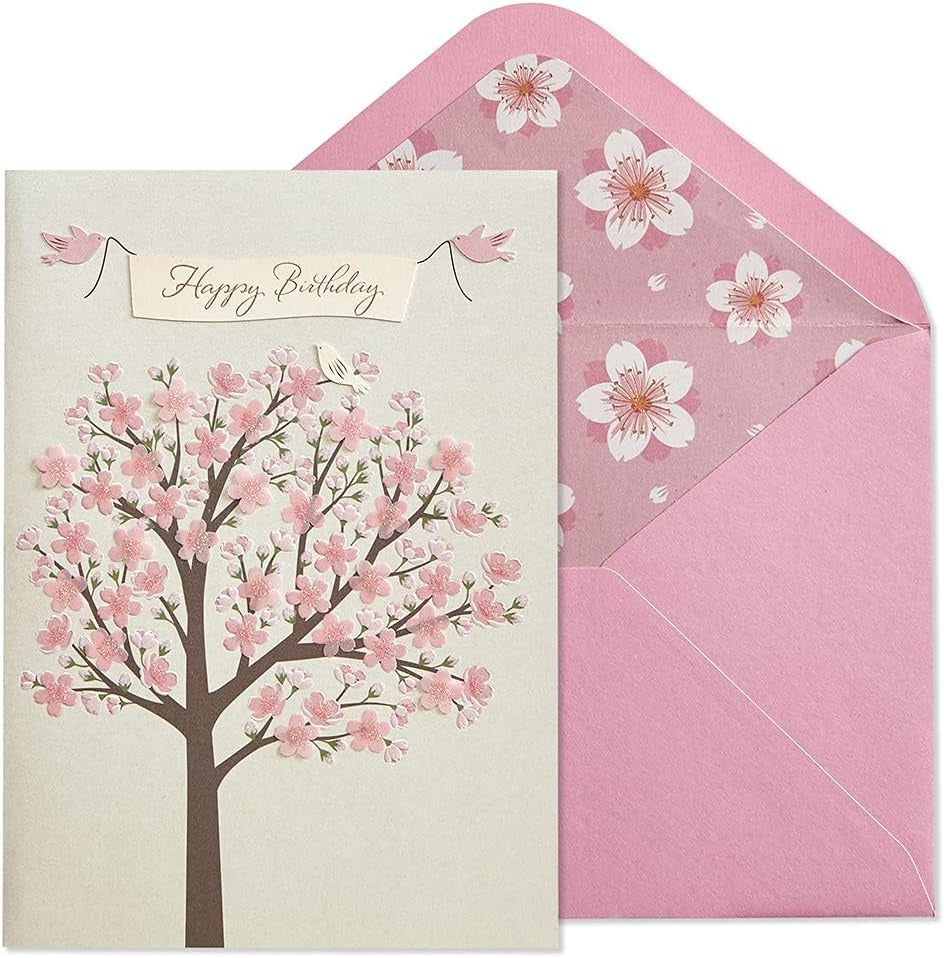 Cherry Blossom Tree Birthday Card