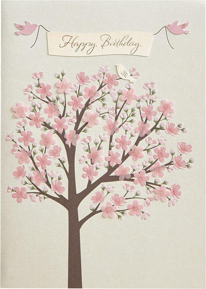 Cherry Blossom Tree Birthday Card