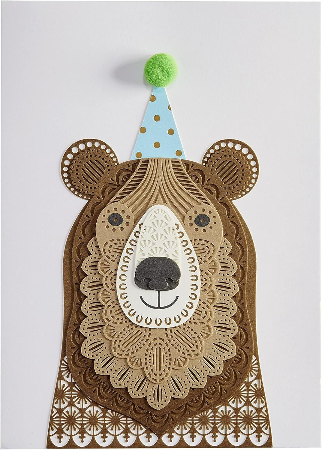 Bear With Hat Birthday Card