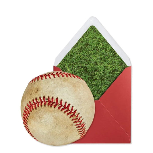 Die Cut Baseball Birthday Card