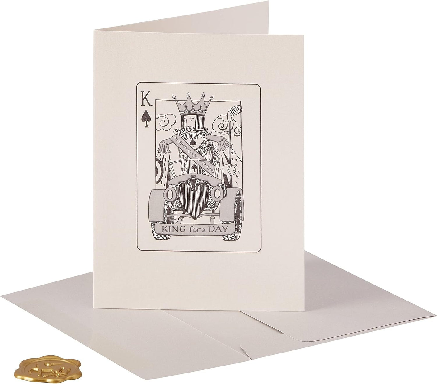 King for a Day Birthday Card