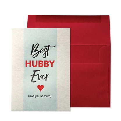 Best Hubby Ever Husband Birthday Card