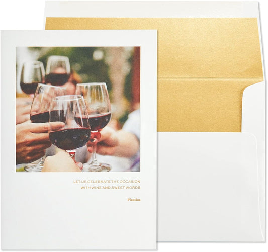 Wine Glasses Birthday Card