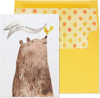 Bear with Banner Greeting Card