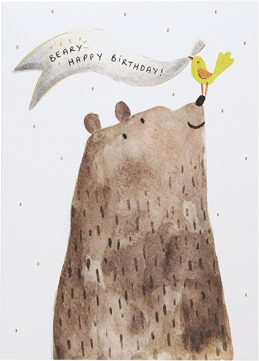 Bear with Banner Greeting Card