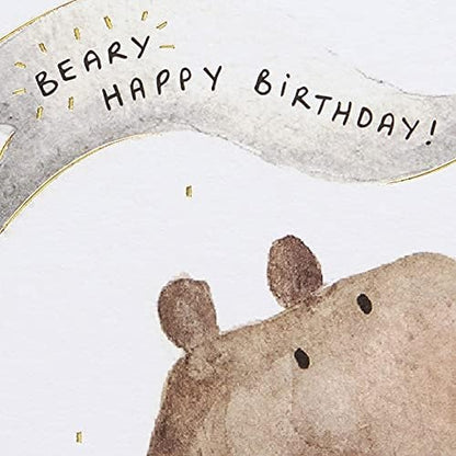 Bear with Banner Greeting Card