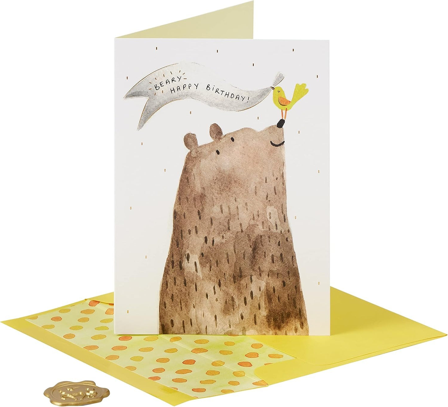 Bear with Banner Greeting Card