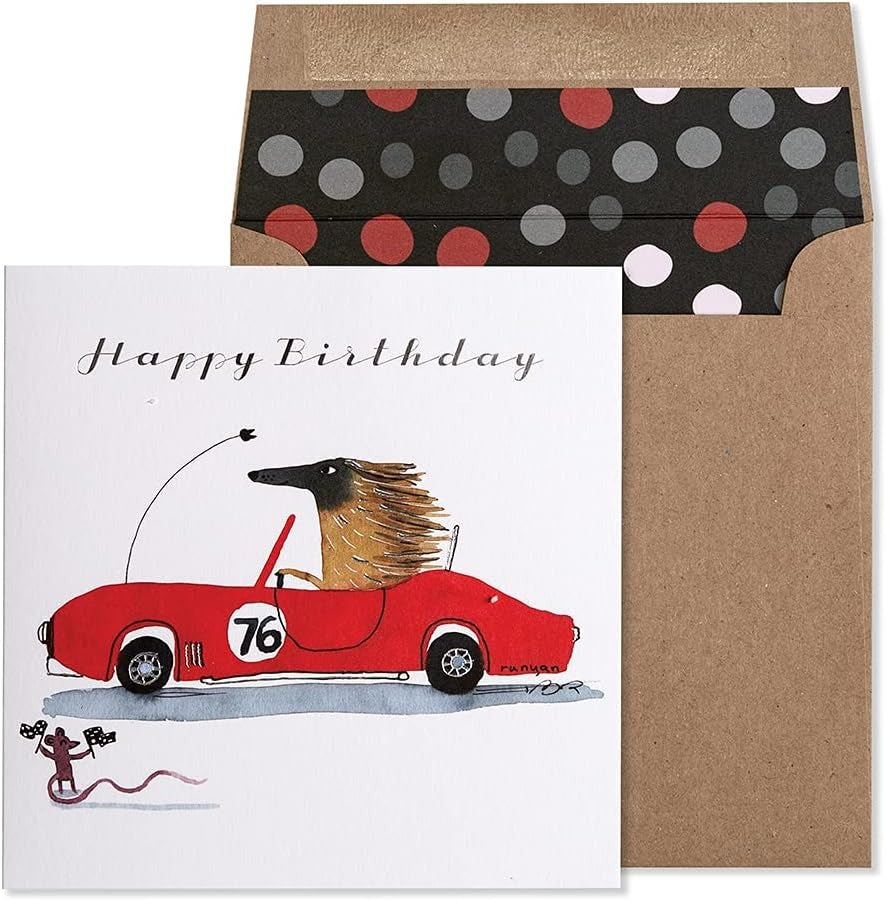 Race Car Birthday Card