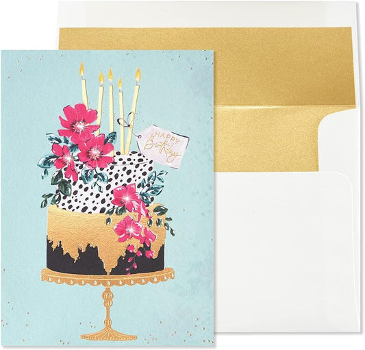 Elegant Cake Birthday Card