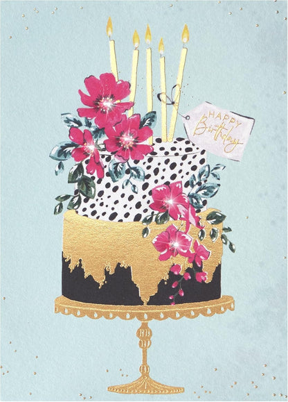 Elegant Cake Birthday Card