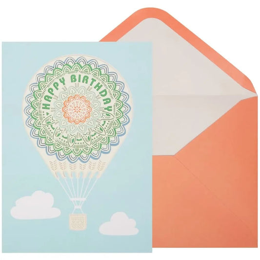 Hot Air Balloon Birthday Card