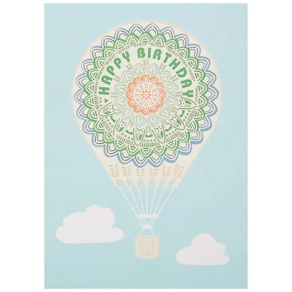 Hot Air Balloon Birthday Card