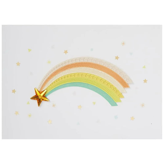 Shooting Star Rainbow Birthday Card