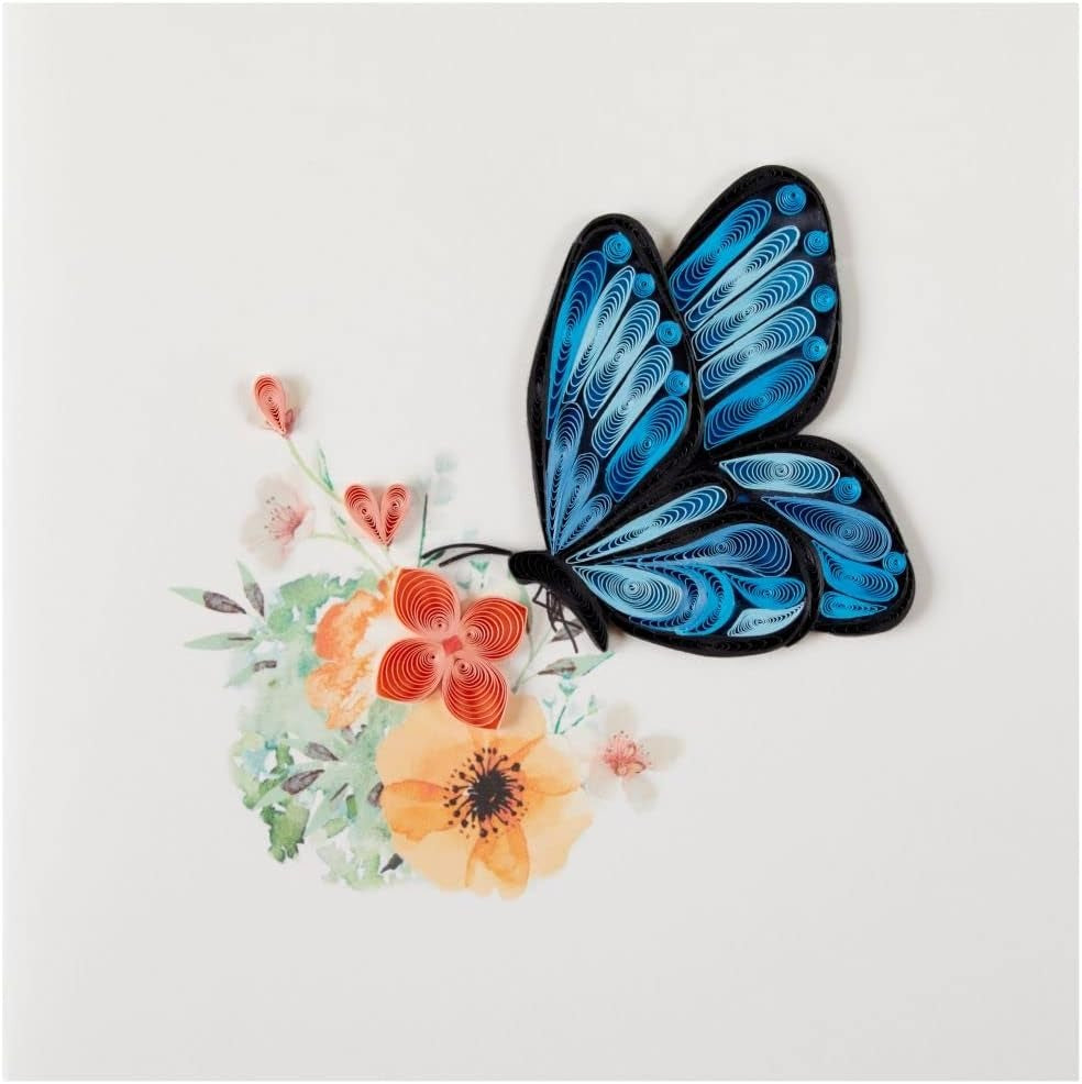 Quilled Butterfly Birthday Card