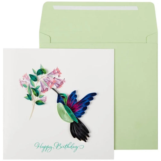 Quilled Hummingbird Birthday