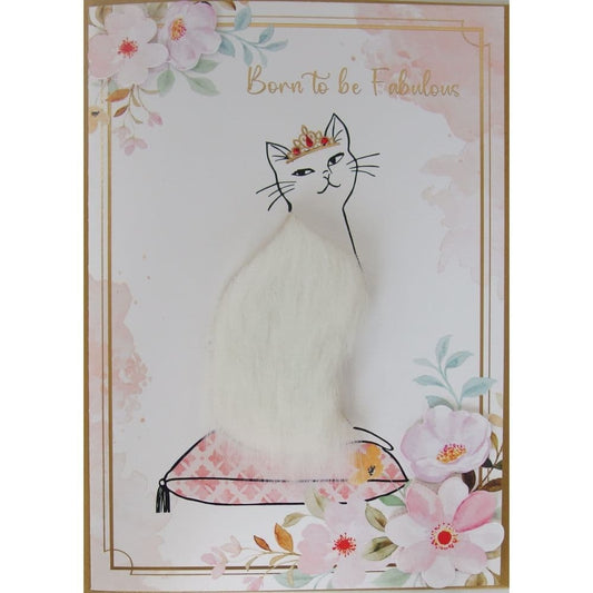 Glamour Cat Birthday Card