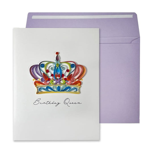 Quilled Birthday Queen Birthday Card