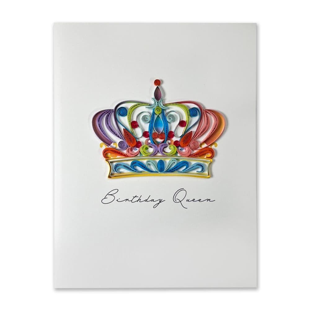 Quilled Birthday Queen Birthday Card