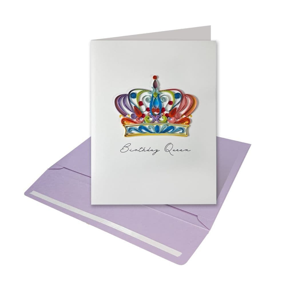 Quilled Birthday Queen Birthday Card