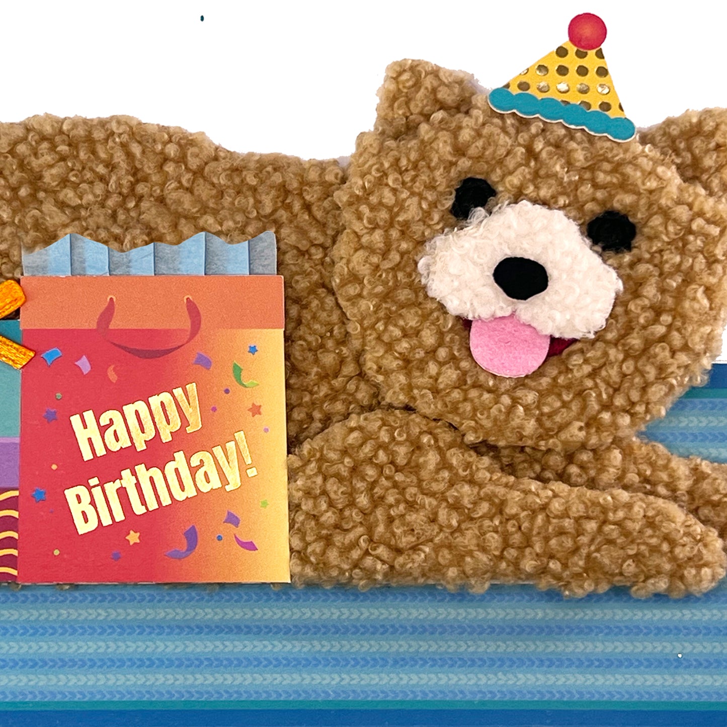 Fuzzy Dog Birthday Card