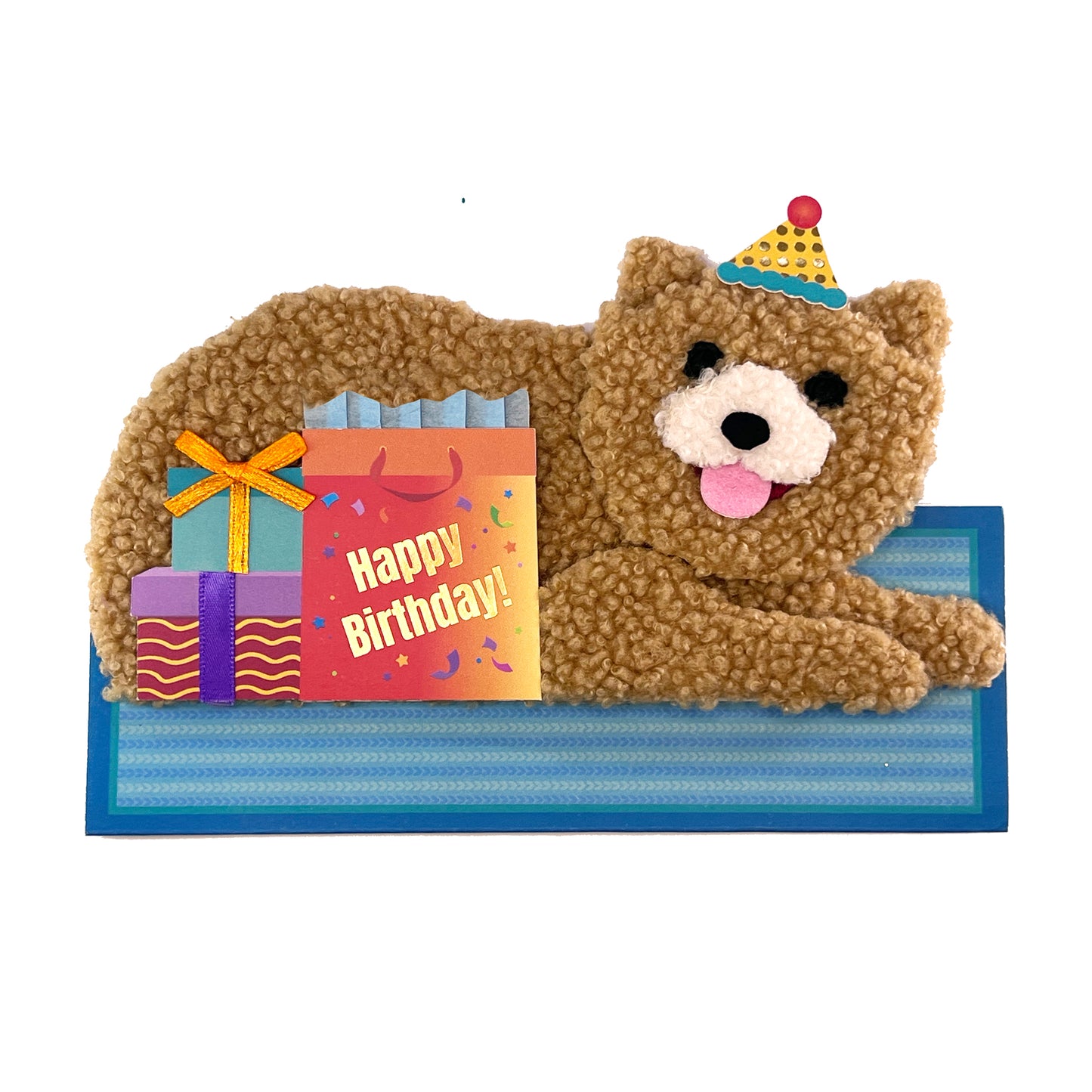 Fuzzy Dog Birthday Card