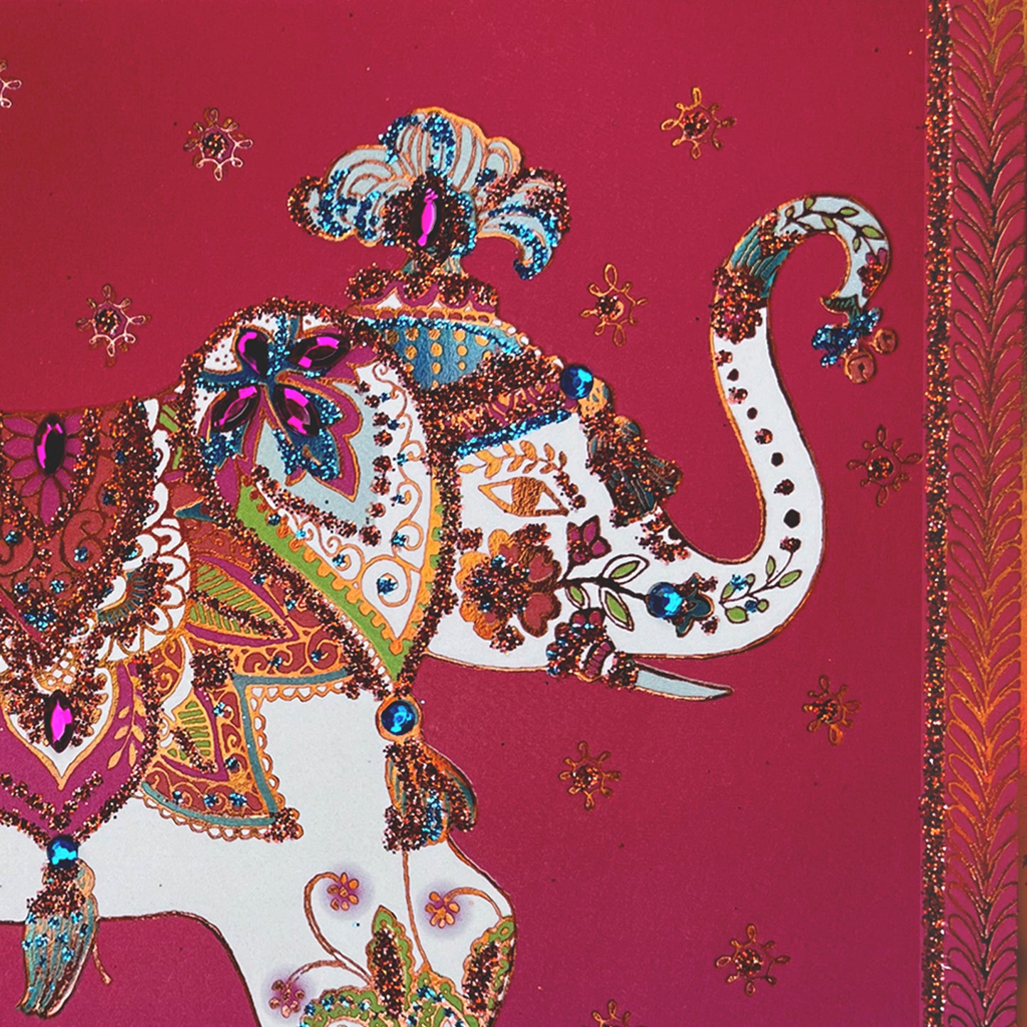 Decorative Elephant Birthday Card