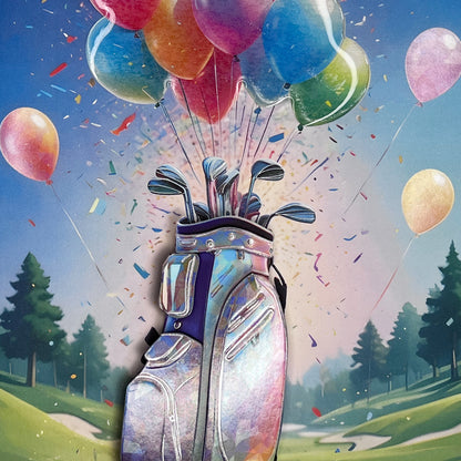 Birthday Golf Bag Birthday Card