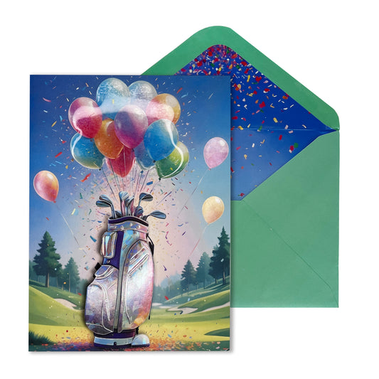 Birthday Golf Bag Birthday Card