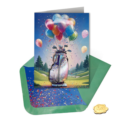 Birthday Golf Bag Birthday Card