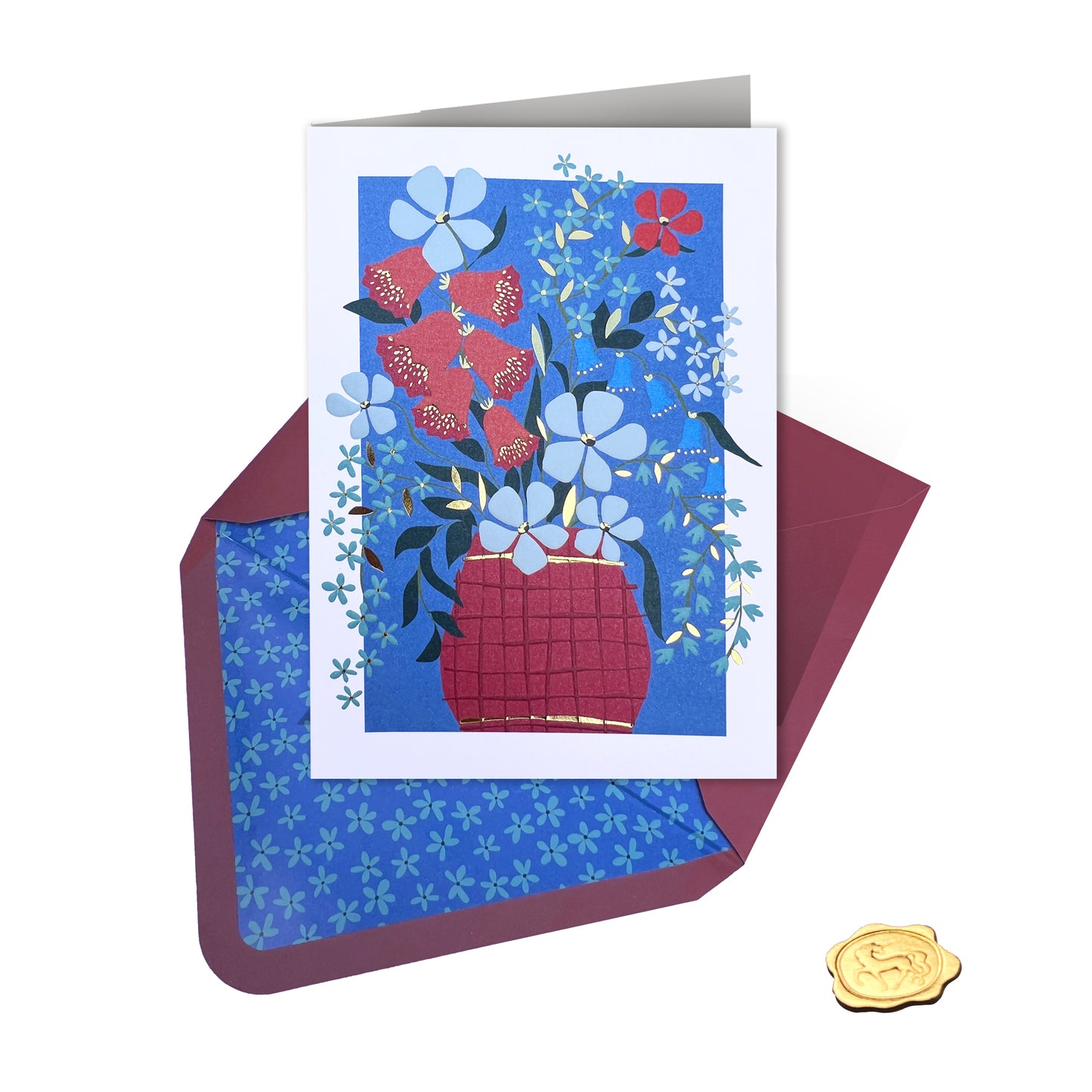 Vase of Flowers Birthday Card