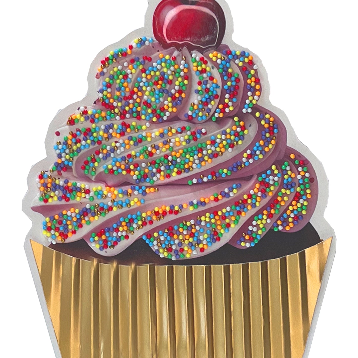 Die Cut Cupcake Birthday Card