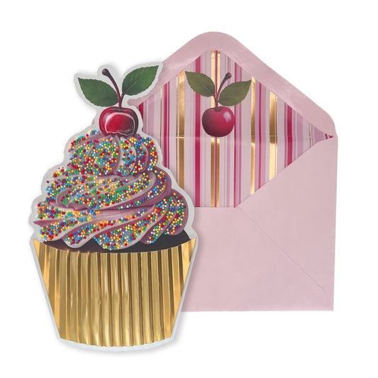 Die Cut Cupcake Birthday Card